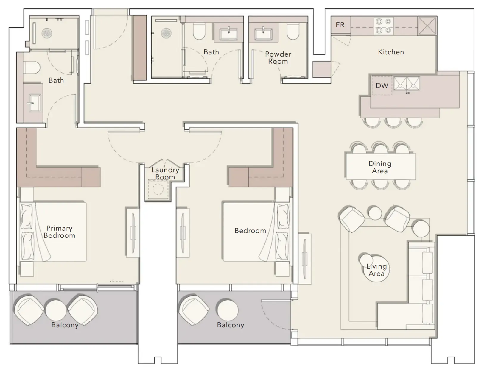 Ellington One River Point floor plan