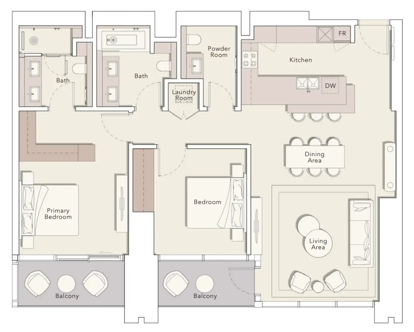 Ellington One River Point floor plan