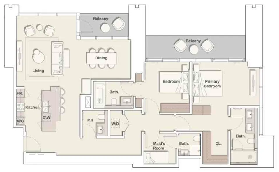 Ellington One River Point floor plan