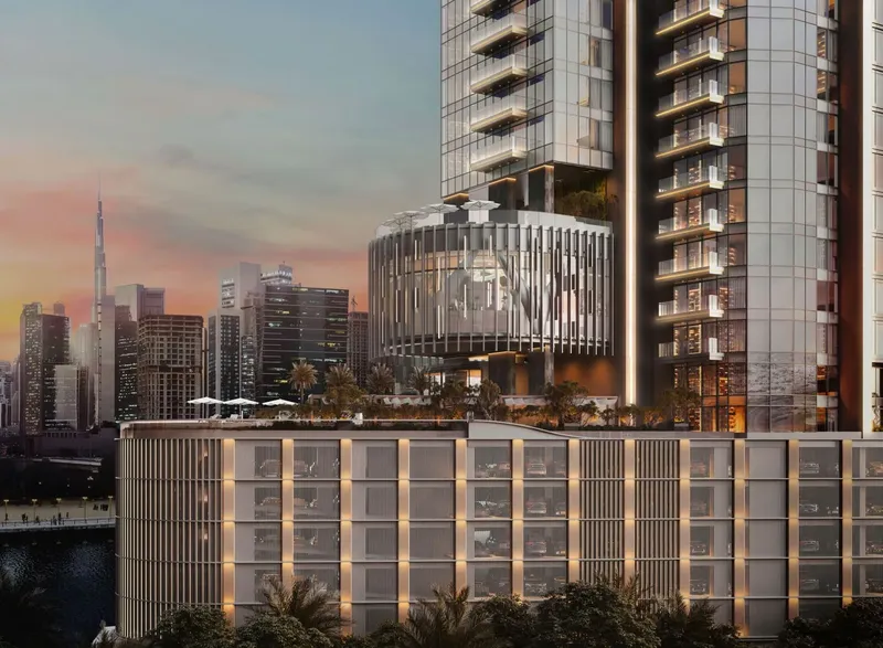 Exterior at One River Point in Business Bay Dubai