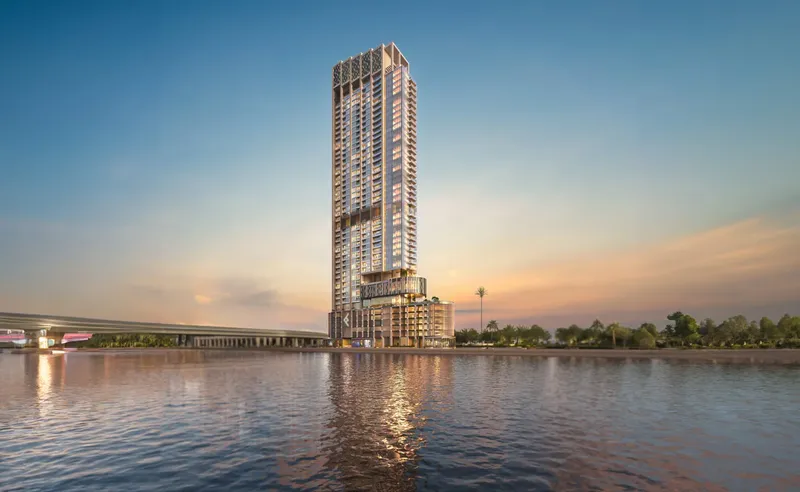 Exterior at One River Point in Business Bay Dubai