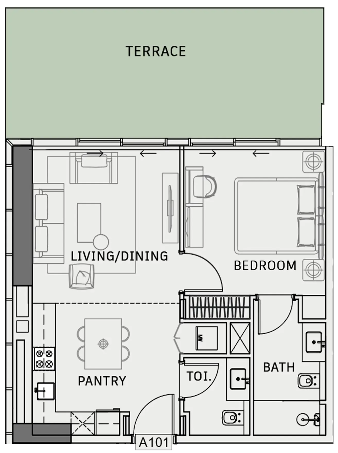 Iman Developers One Sky Park floor plan