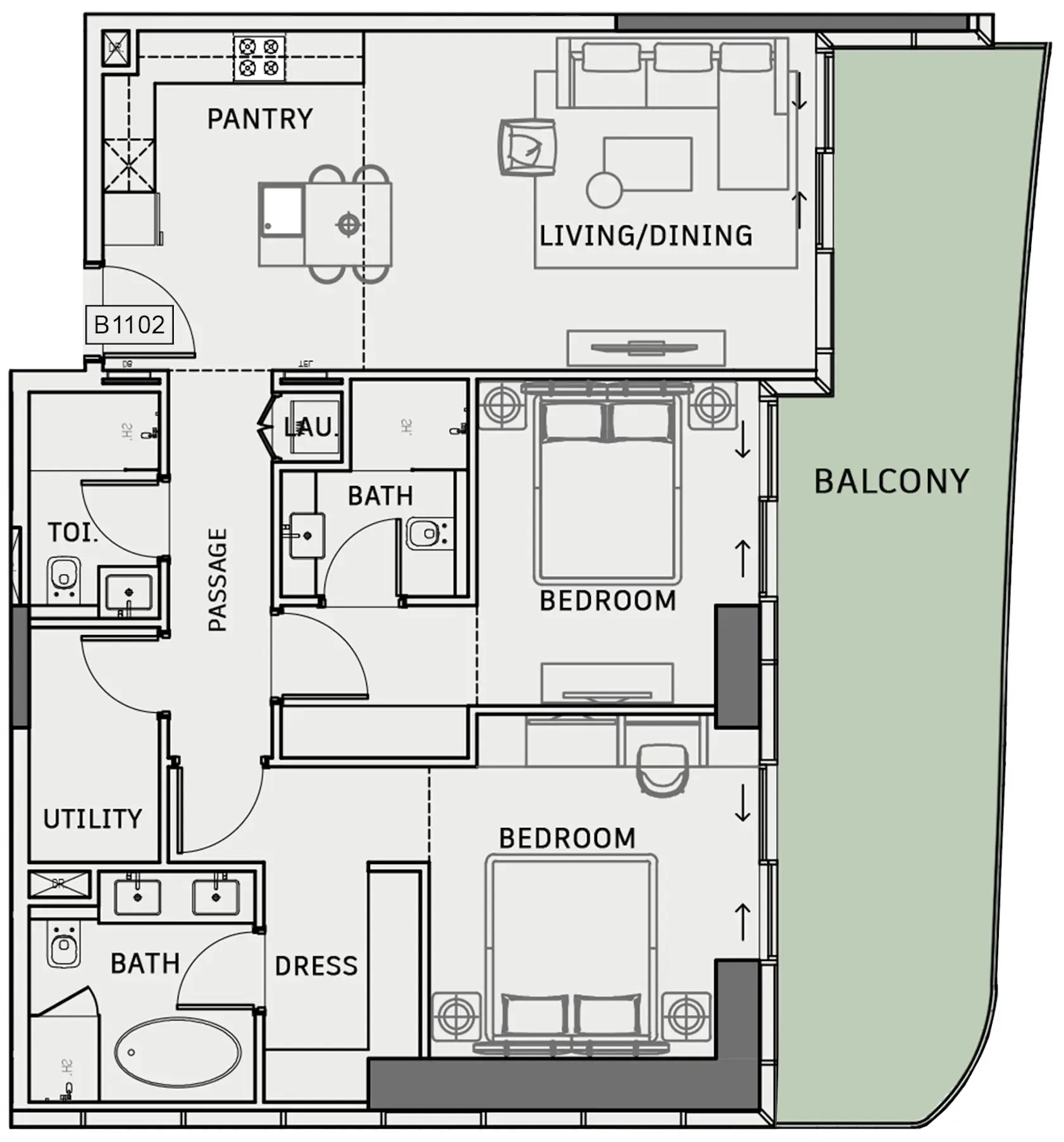 Iman Developers One Sky Park floor plan