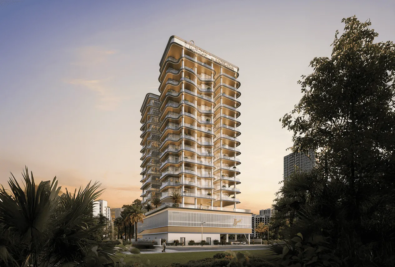 Exterior at Orvessa Residences in Al Furjan Dubai