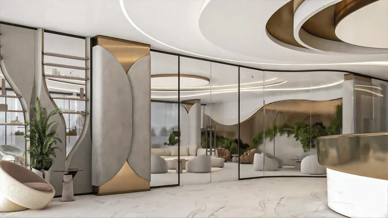 Lobby at Orvessa Residences in Al Furjan Dubai