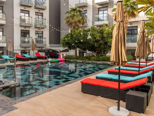Outdoor Cabanas By The Pool amenity image at Izzzi.LifeMINT