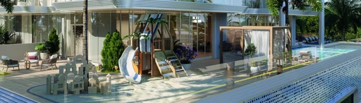 Outdoor Kids Play Area amenity image at Meriden Beach Residences