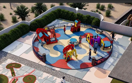Outdoor Kids Play Area amenity image at Golden Woods Albab Views