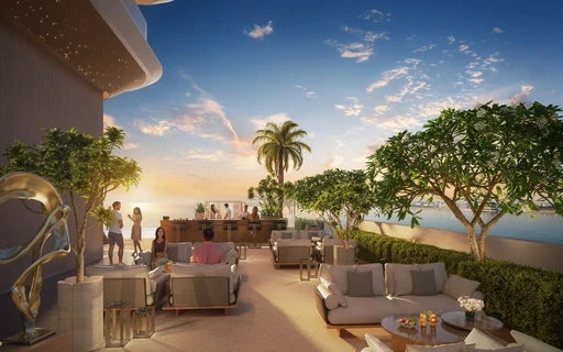 Outdoor Lounge amenity image at Hilton Residences