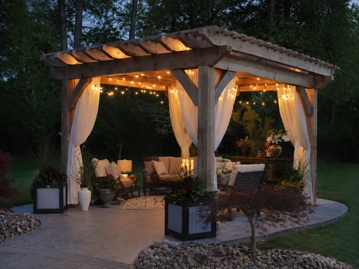 Outdoor Shaded Seating amenity image at Golf Terrace Residences