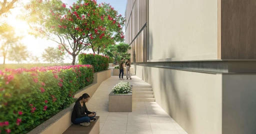 Outdoor Shaded Seating amenity image at Nirvana Residences 1