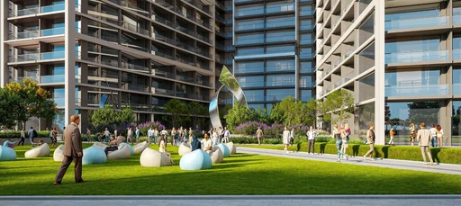 Outdoor Sitting Area Pockets amenity image at The Serene at Sobha Central