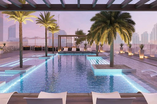 Outdoor Swimming Pool amenity image at Jade Tower
