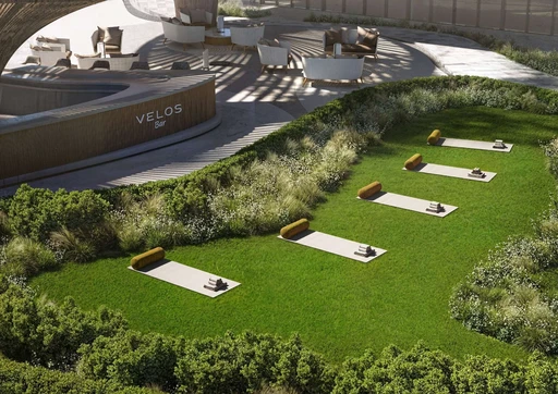 Outdoor Yoga amenity image at Velos Residence