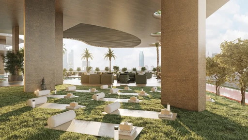 Outdoor Yoga Area amenity image at Stax