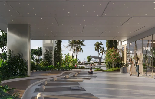 Outdoor Yoga Deck amenity image at Arka Enclave Residences by Atmosphere Living