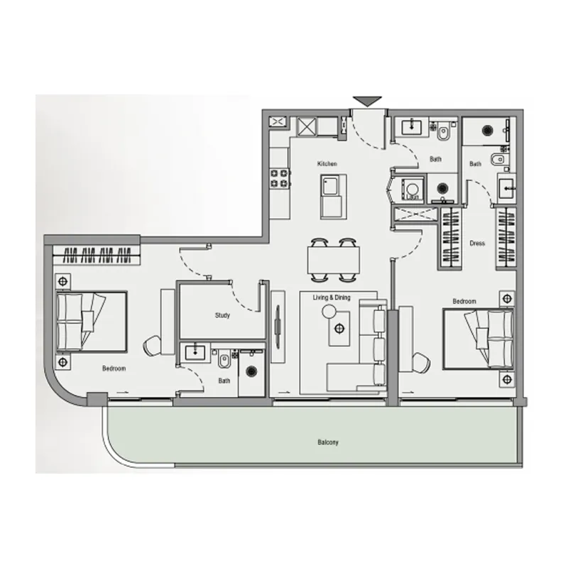 Iman Developers Oxford Cove by Iman floor plan