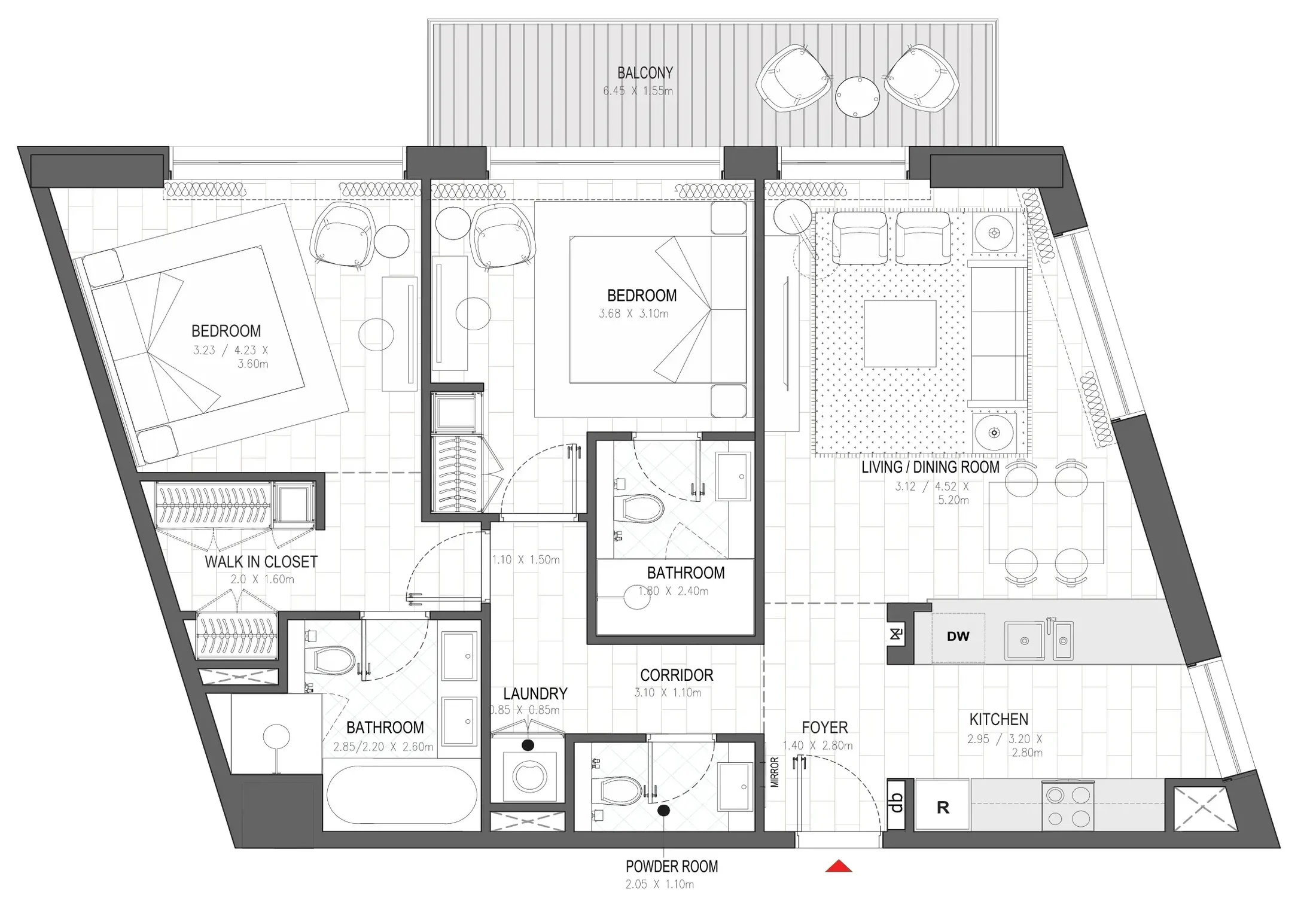 Alef Group Palace Residences Al Mamsha floor plan