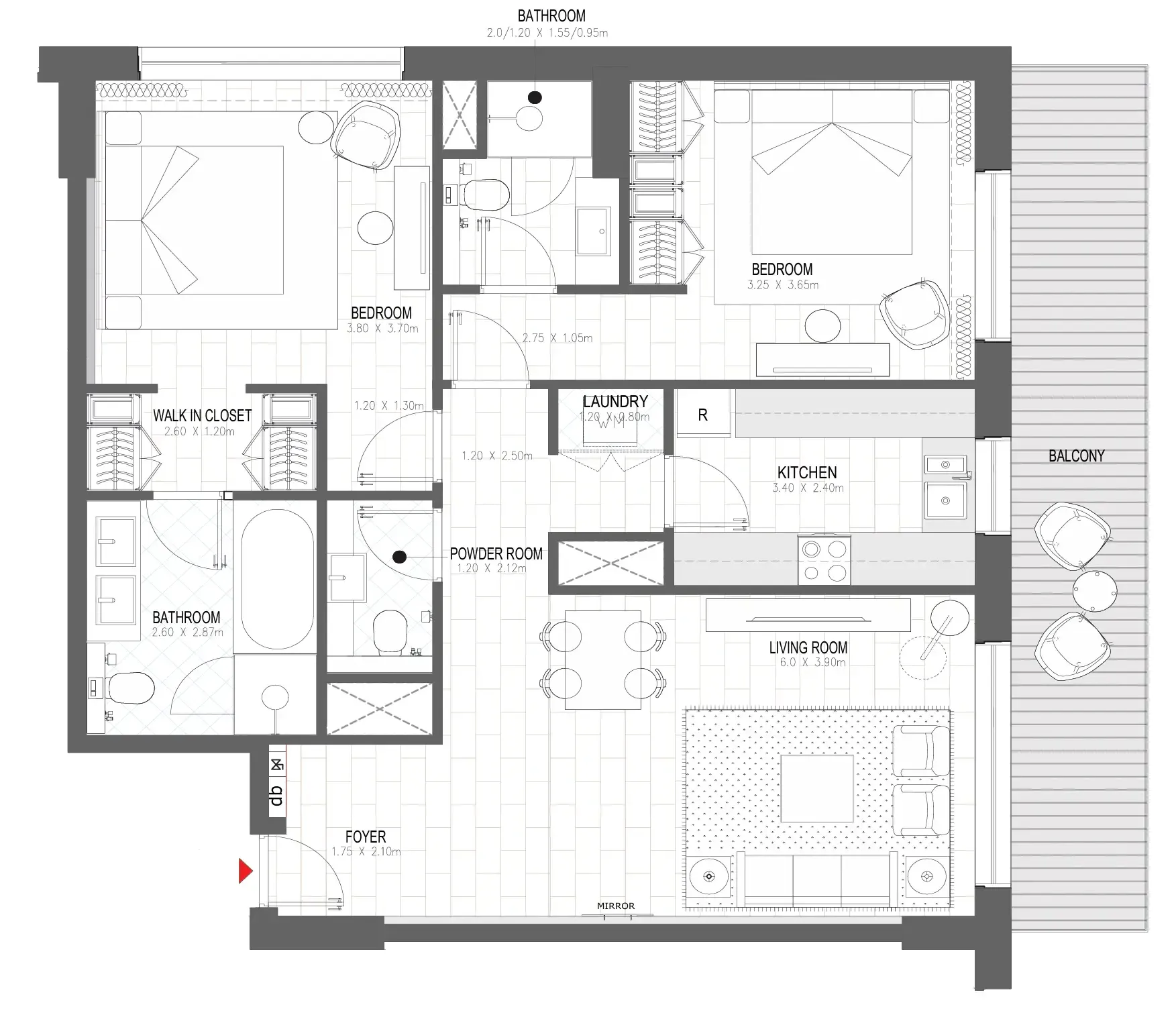 Alef Group Palace Residences Al Mamsha floor plan