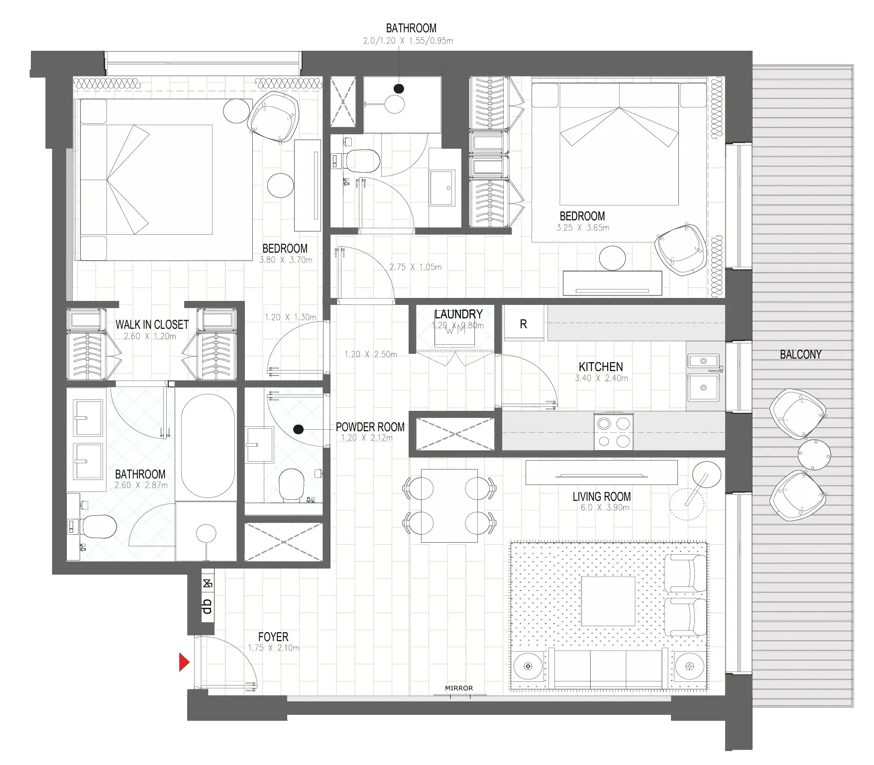 Alef Group Palace Residences Al Mamsha floor plan