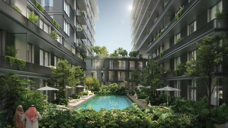 Exterior at Palace Residences Al Mamsha in Sharjah