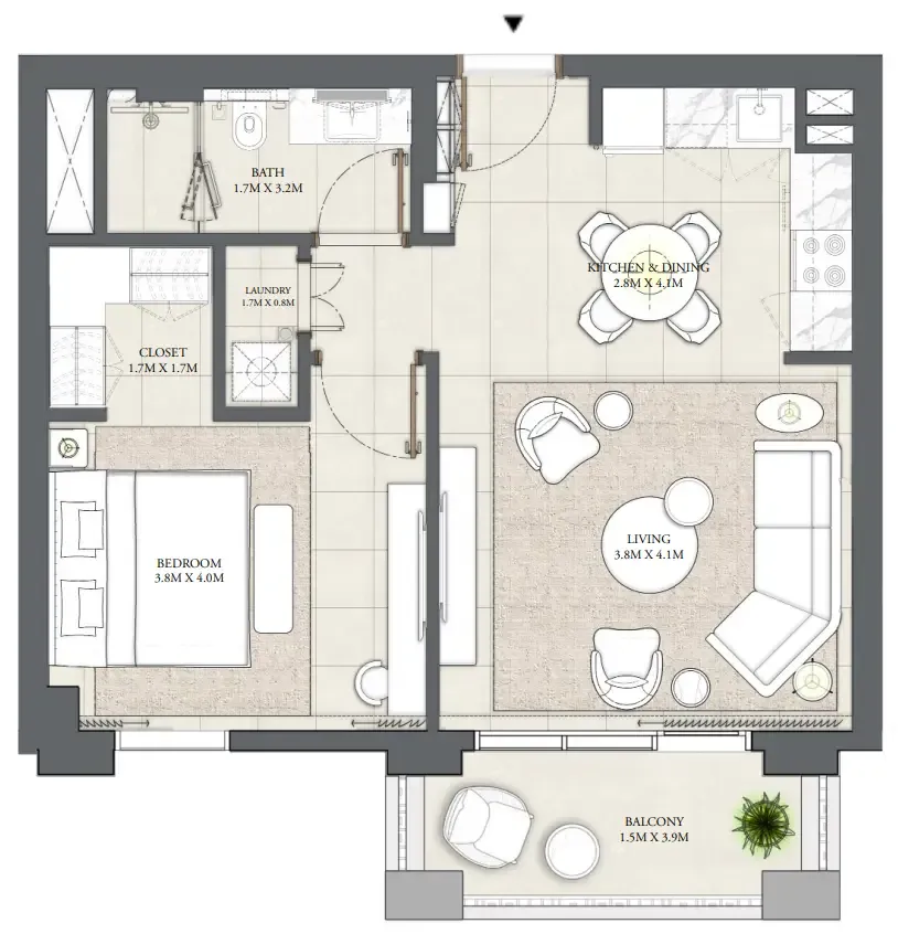 Emaar Palace Residences Creek Blue floor plan