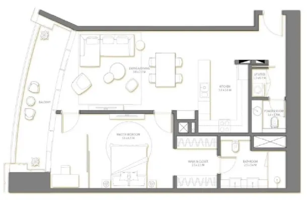 Nakheel Palm Beach Tower 3 floor plan
