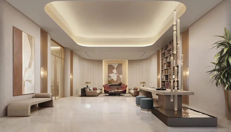 Lobby at Palm Beach Tower 3 in Dubai Marina Dubai