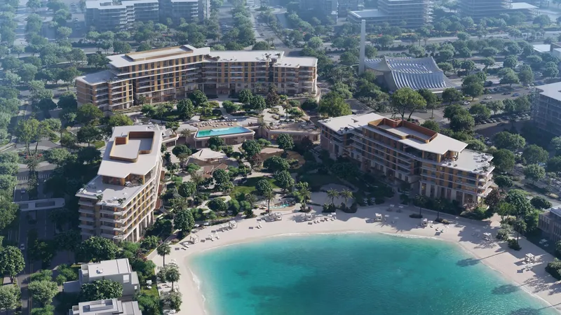 Exterior at Palm Central Private Residences Phase 2 in Palm Jebel Ali Dubai