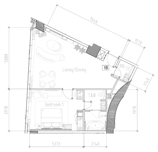 DAMAC Paramount Tower Hotel And Residences floor plan