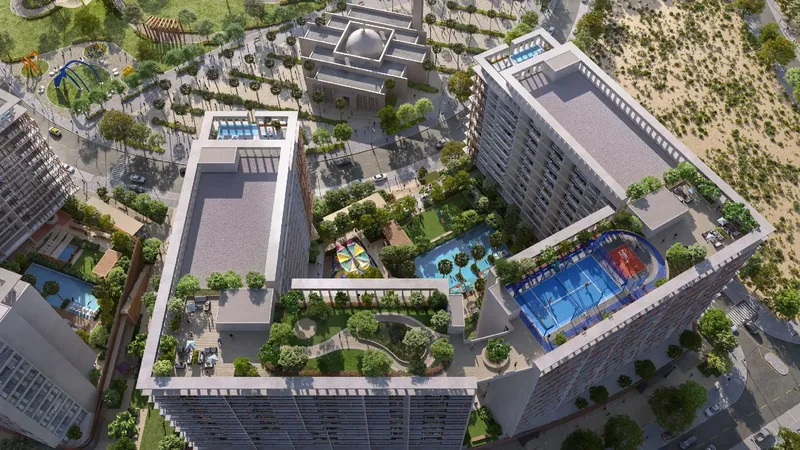 Exterior at Park Five in Dubai Production City Dubai