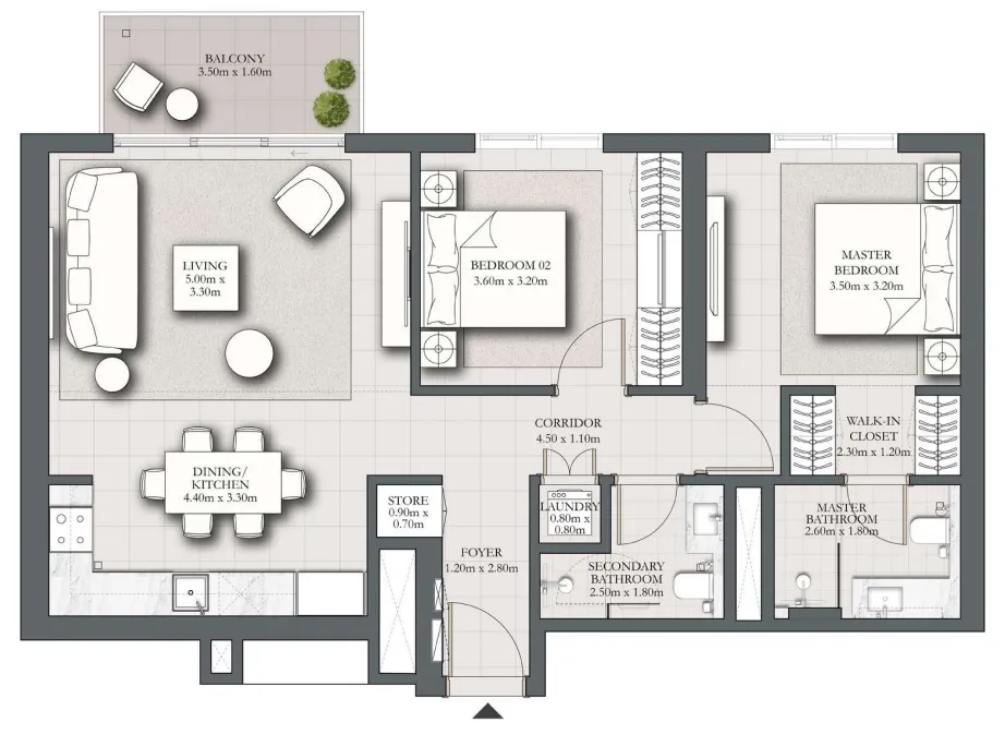 Emaar Park Horizon floor plan