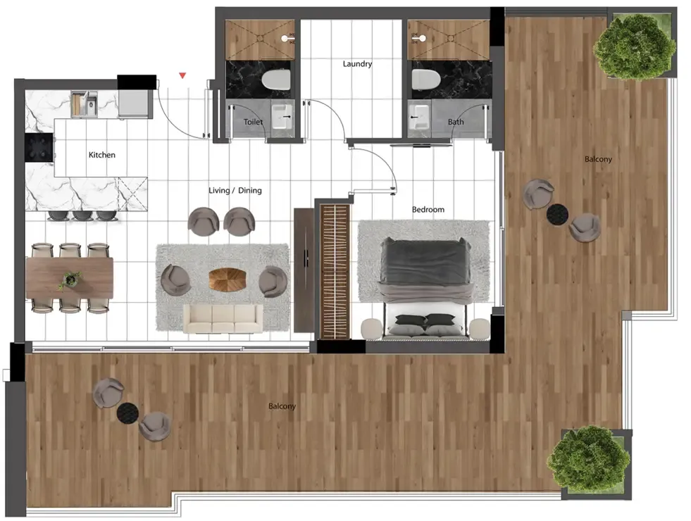 Heilbronn Properties Park Lane 2 by Heilbronn floor plan