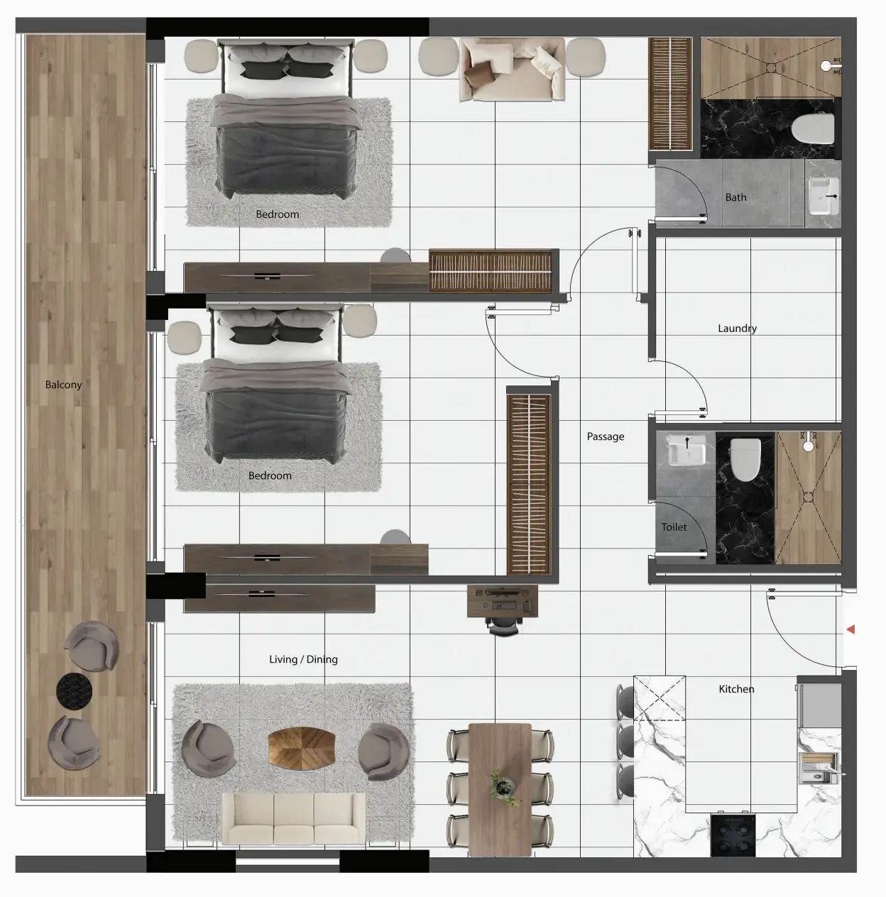 Heilbronn Properties Park Lane 2 by Heilbronn floor plan