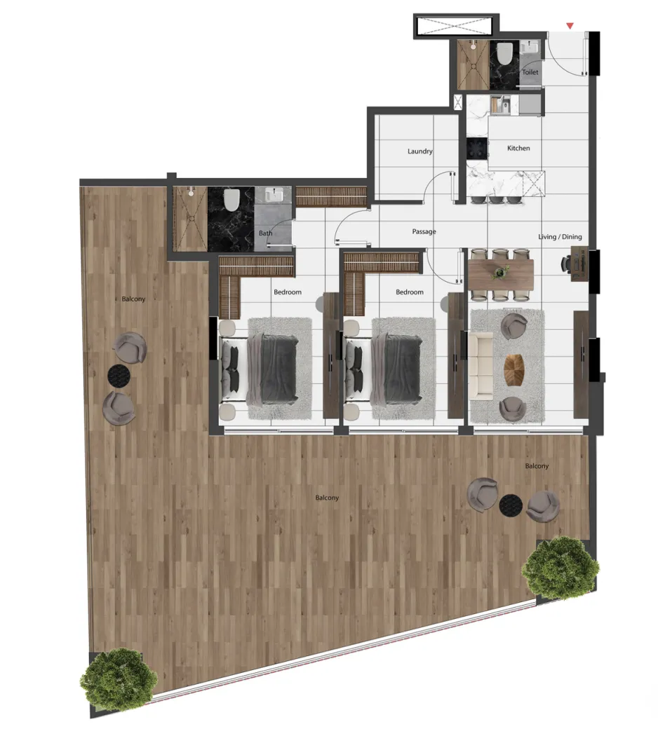Heilbronn Properties Park Lane 2 by Heilbronn floor plan