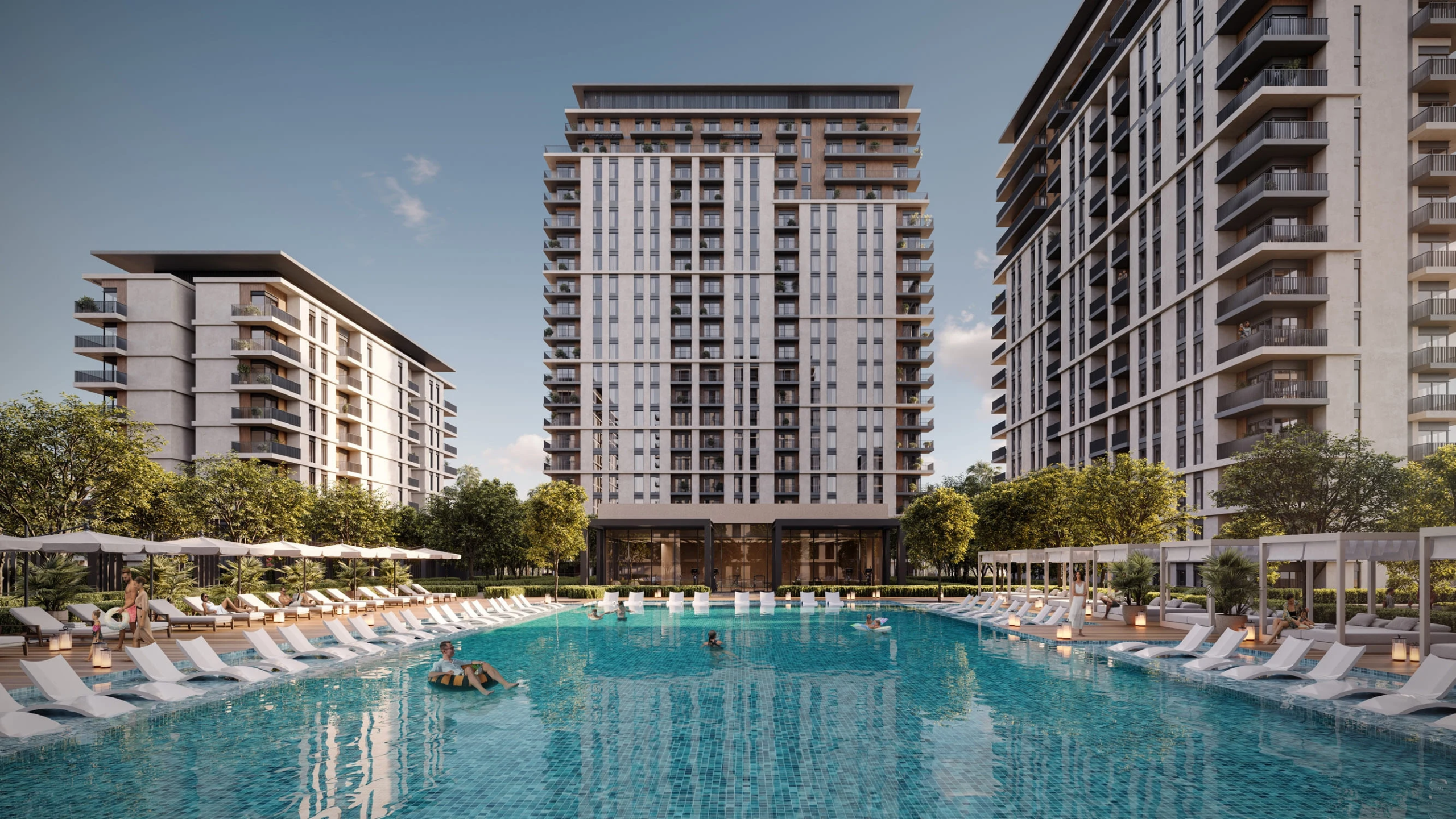 Exterior at Park Lane in Dubai Hills Dubai