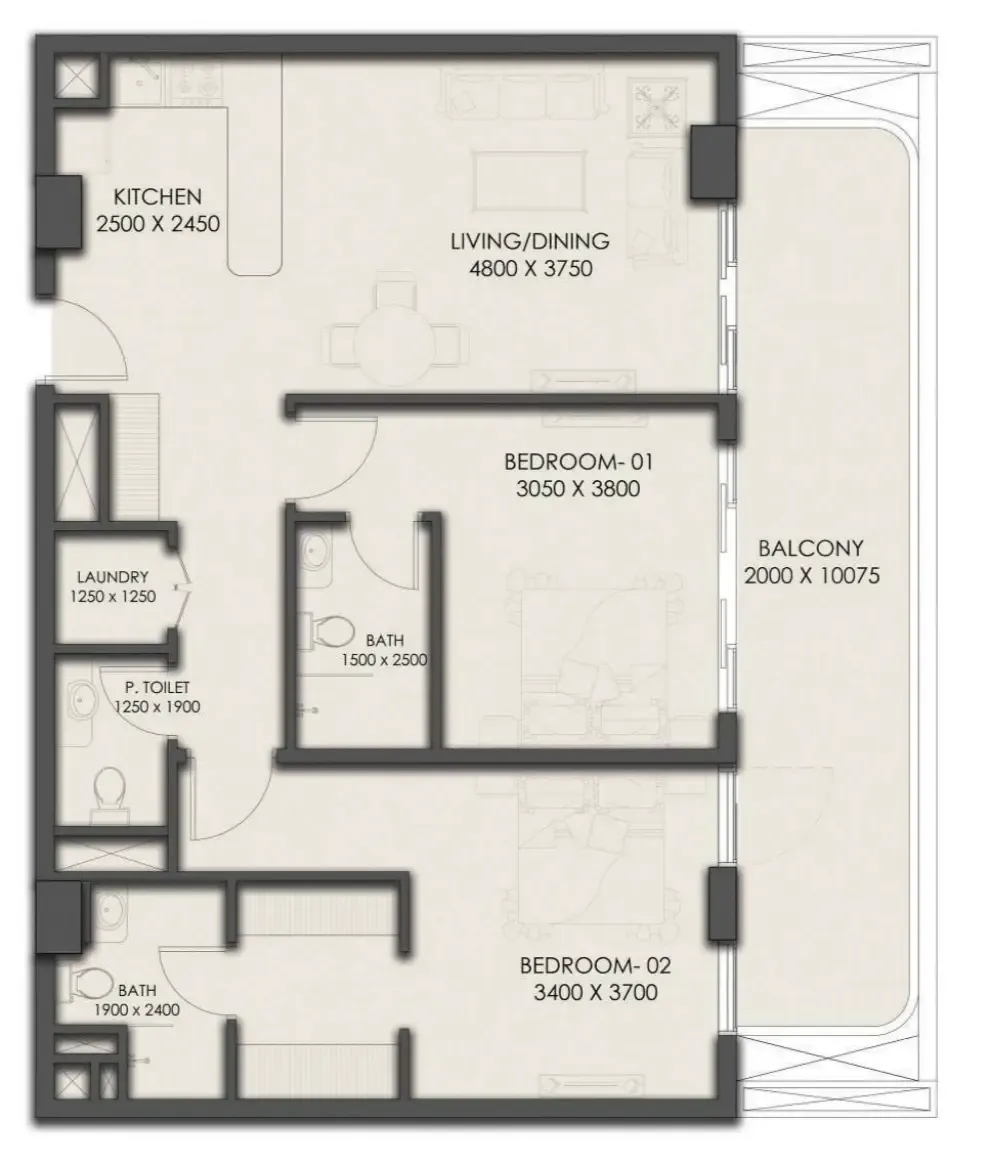 Park Group Park Residency floor plan