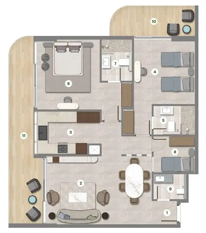 Alishaan Developments Parkgreen Residences floor plan