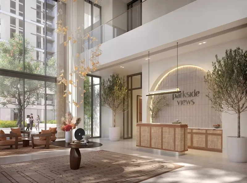 Lobby at Parkside Views in Dubai Hills Dubai