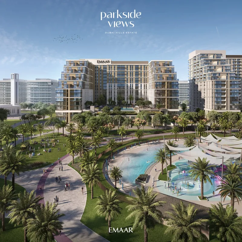 Exterior at Parkside Views in Dubai Hills Dubai