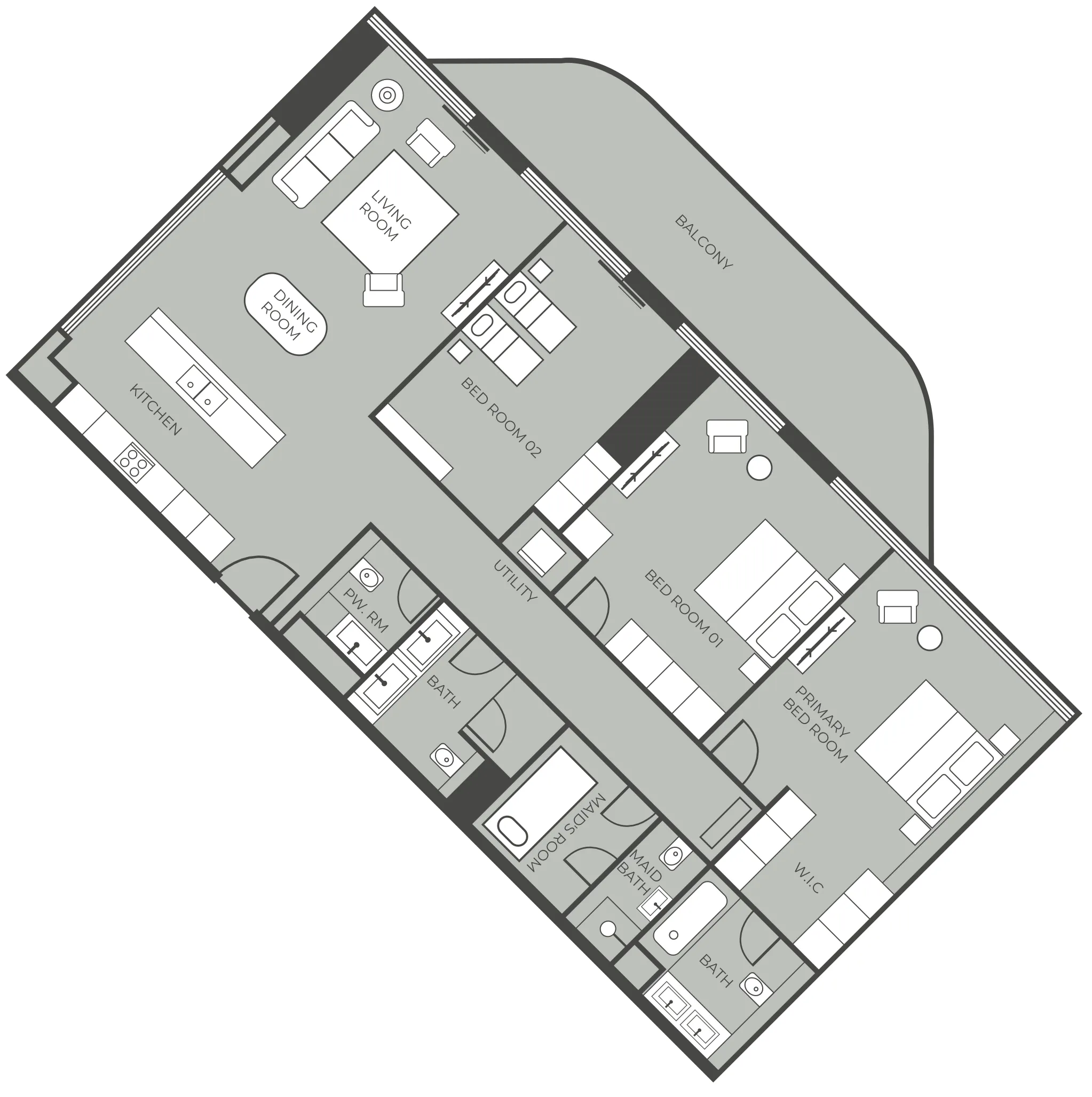 Prestige One Developments Parkway by Prestige One floor plan