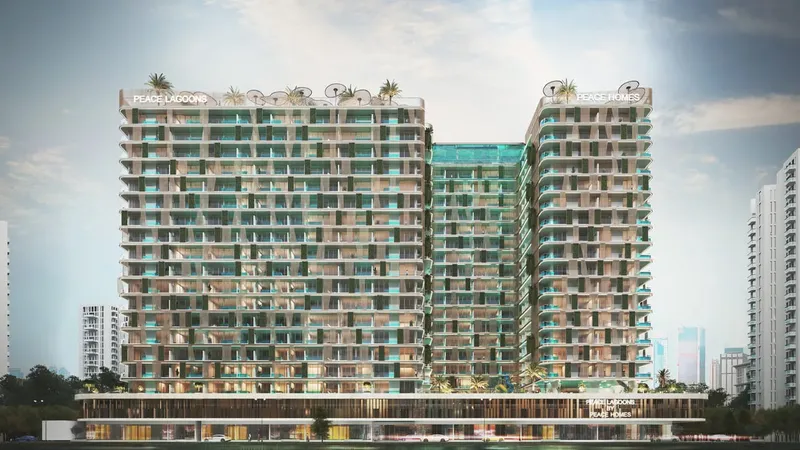 Exterior at Peace Lagoons 2 in Dubailand Residence Complex Dubai