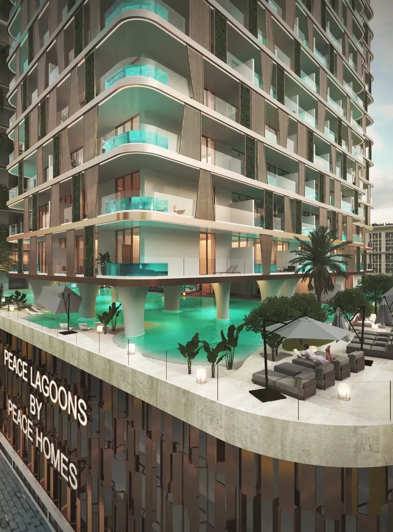Exterior at Peace Lagoons 2 in Dubailand Residence Complex Dubai