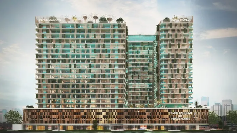 Exterior at Peace Lagoons in Dubailand Residence Complex Dubai