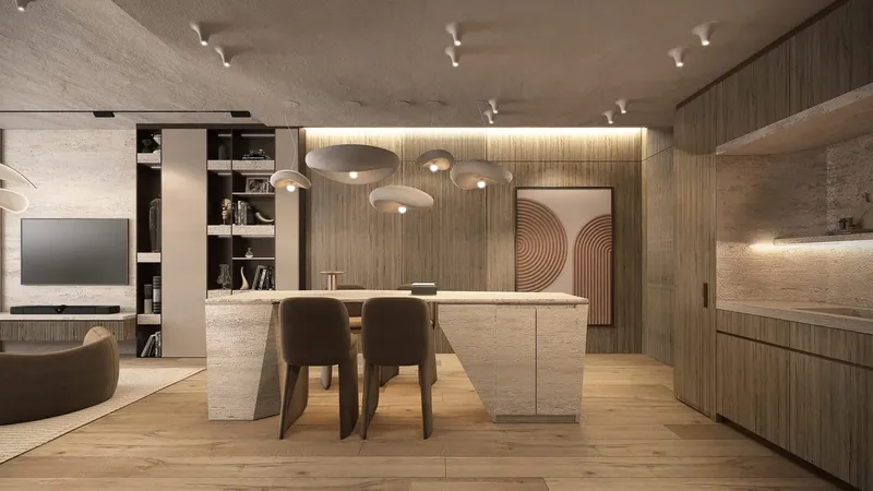 Interior at Peace Lagoons in Dubailand Residence Complex Dubai