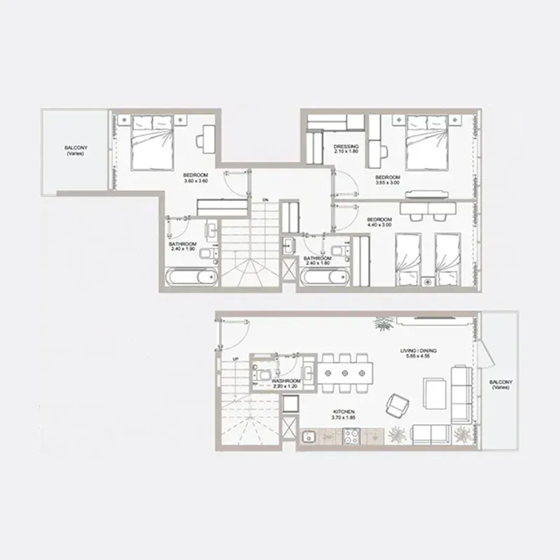 Reportage Properties Perla 1 at the Bay floor plan