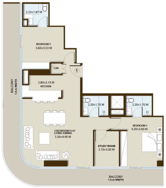 Pure Gold Living PG Maison floor plan