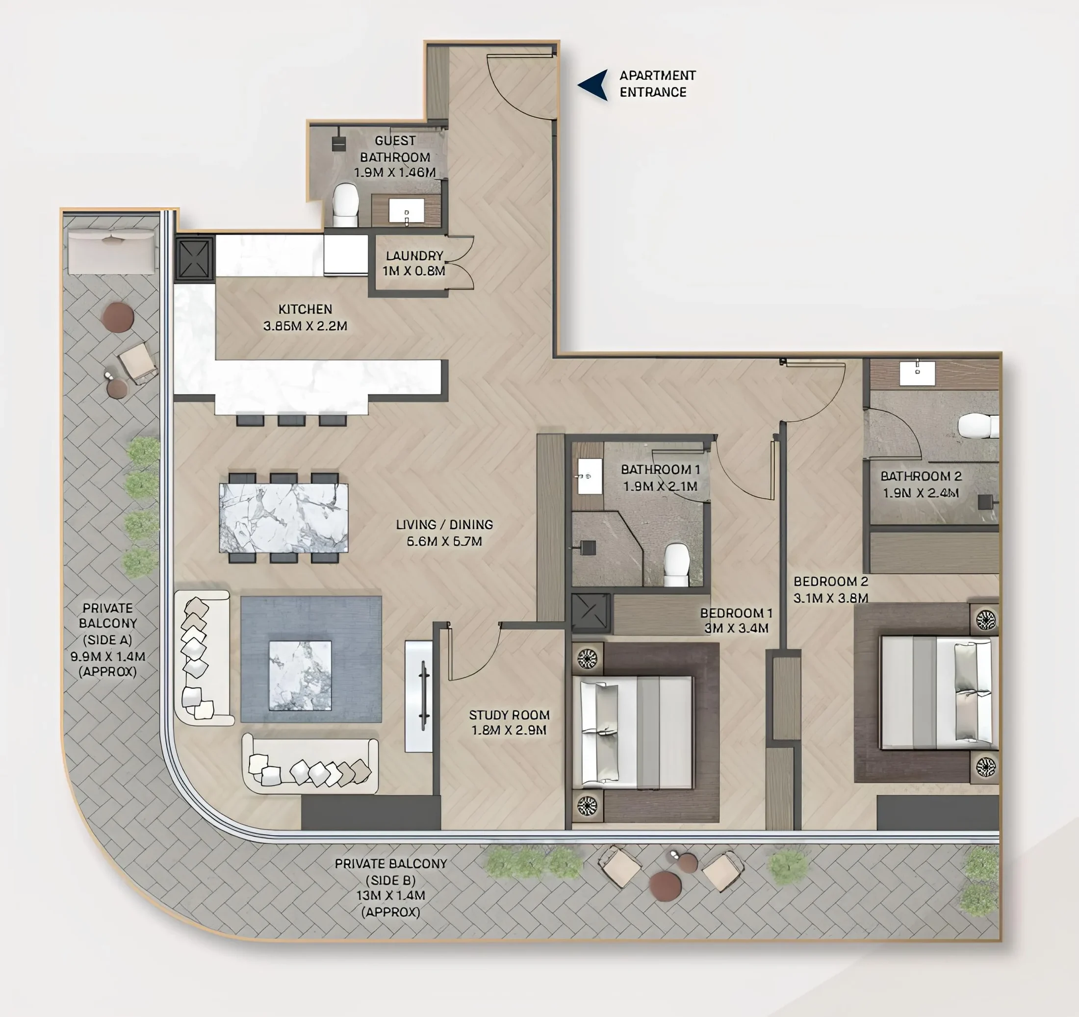 Pure Gold Living PG Maison floor plan