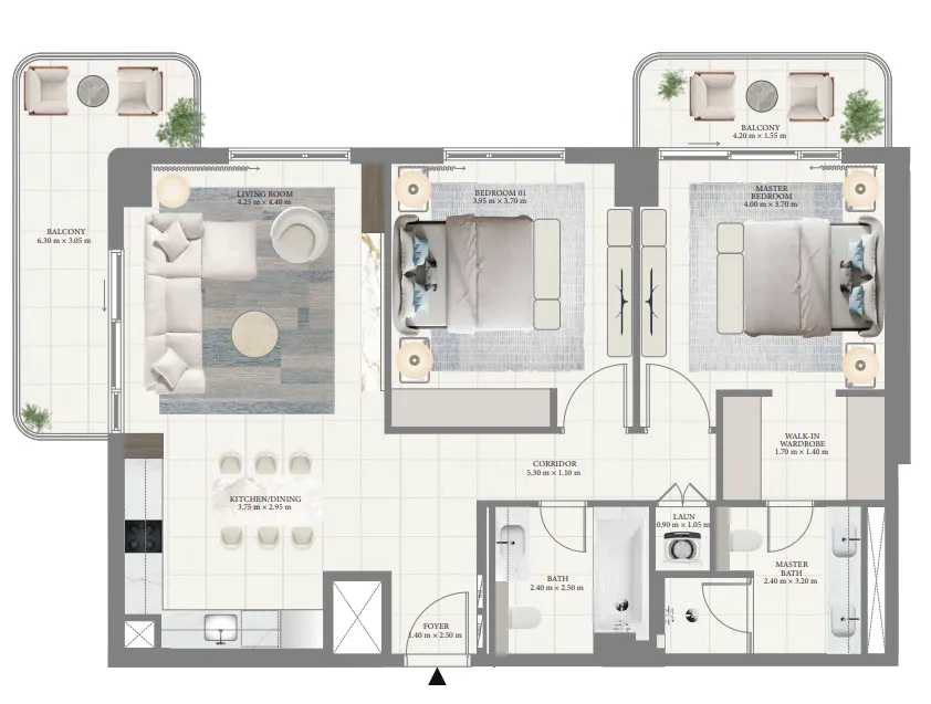 Emaar Pier Point floor plan