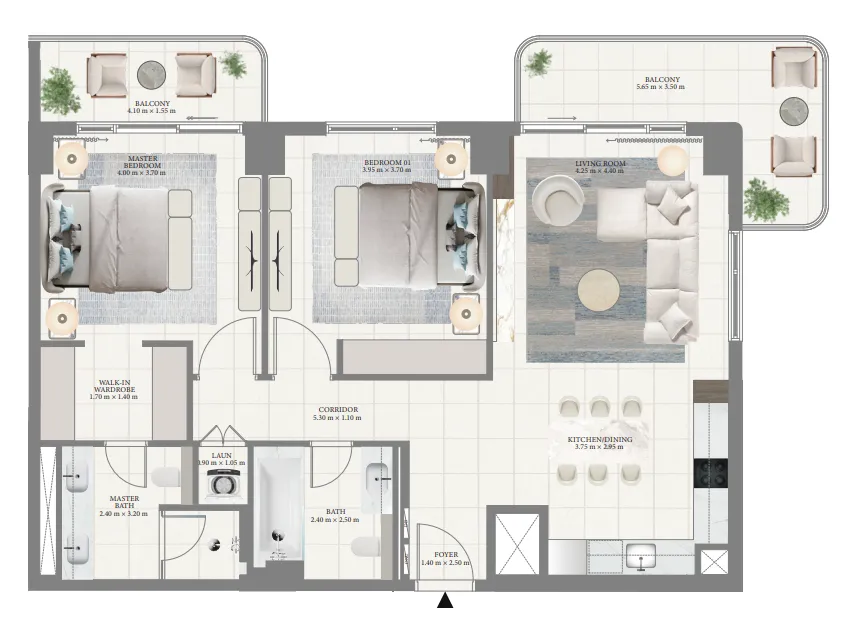 Emaar Pier Point floor plan